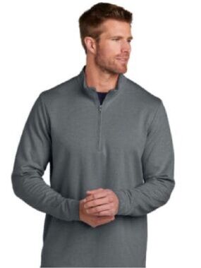 Travis Scott Quarter-Zip Pullover - Heather Gray